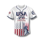 Usa 250th Anniversary Celebration Patriotic Baseball Jersey