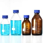 Bulk Buy 25ml - 2000ml Amber Reagent Bottle W  Scale Chemistry Lab Glassware