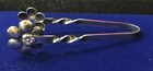 Vintage  flower  Sterling Silver Sugar Tongs  Approx   3 3 4  Long  14 5 Grams