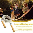 Thick Rope Electroplated Spring Group Skipping Rope Anti-slip Wooden Handles_   