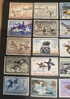 Us Stamps Lot Of 17 Different Federal Duck Stamps Rw 13 Up To Rw 48 Used