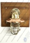 Outdoor Antique Marine Ship Brass Nautical Vintage Swan Light With Copper Shade