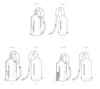     simplicity S9508 Zip Pack In Two Sizes Unisex Front Style Sling Carrier Pack