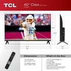Tcl 40  Inch S Class 1080p Fhd Hdr Led Smart Black Tv With Google 43s350g W legs