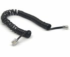 5 Ft Telephone Handset Receiver Cord Phone Curly Coil Cable 4p4c Rj22 - Black