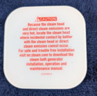 Mr  Steam 104104wh-pcmoroccan Clay 3 In  Steam Head In White