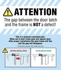 Baby Safety Gate Extra Tall Walk Thru Pet Fence Indoor Security Dog Door Wide