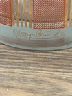 Vintage Mcm Set Of 3 George Briard Lowball Glasses Window Pane Gold  Barware