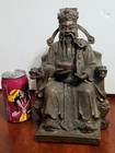 Old Chinese Bronze Or Brass Wucai Feng Shui  Money Wealth God Ruyi Statue