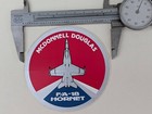 1980 s Vintage Mcdonnell Douglas F a-18 Hornet Sticker 3 75  Round Peel Off Back