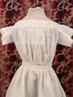 Civil War Mid 19th C Child   s White Cotton Dress  