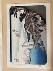 Hiroshige Woodblock Print Tokaido 53 Stations Shinagawa Sunrise Ukiyo-e