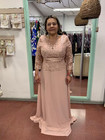 New Mother Of The Bride Dress V Neck Lace Appliques Chiffon Wedding Evening Gown