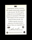 Ron Jaworski Signed 1997 Upper Deck Nfl Legends Philadelphia Eagles Autograph