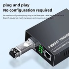 Byxgd Gigabit Sfp Fiber Media Converter 20 40 80km Sc Lc Single-mode Bidi