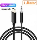 1m Car Stereo Android Type-c Usb-c To 3 5mm Male Audio Jack Aux Cable Adapto Lot