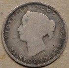 Newfoundland 1873 Five Cent Silver As Pictured  1