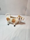 Vintage Porcelain Cow Creamer Brown