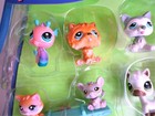 Littlest Pet Shop 2006 Pack Of Ten Pets With Case Bubblin Heads Hasbro