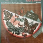 Vintage 2000 J p  Coats Latch Hook Rug Kit   Butterflies  