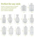 Beahot Clear Glass Flower Vases Assorted 12 Pack