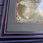 Large Nova Totivs Terrarvm Orbis Geographica Henr Gold Foil World Map Framed