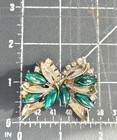 Rare Signed Art Arthur Pepper 1960s Vintage Rhinestone Jewel Clip On Earrings