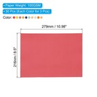 30 Sheets Vellum Paper 8 5x11  Translucent Paper 100gsm  Multicolored