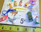Vintage Display 5c Card Dolls Of All Nations  Charms  Rings    Etc No  9