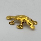 Bg7-miniature Brass Metal Platypus Mammal Figurine