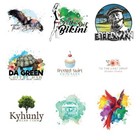 Custom Watercolor Logo Design - Professional Service  - Free Business Card 