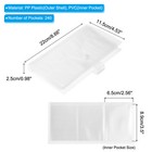 2pcs Photocard Binder 240pockets Portfolio Album For 2 6 x3 5  Card Transparent
