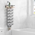 Towel Racks For Rolled Towels  Bathroom Wall Towel Rack With Wood Shelf And 3 H