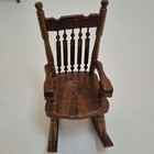 Vintage Dollhouse Mini Rocking Chair Miniature Furniture