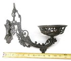 Antique Vintage Victorian Cast Iron Oil Lamp Bracket Wall Mount Swivel Arm