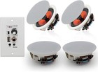 Herdio 4 Pack 6 5   Bluetooth Ceiling Speakers 600w With In Wall Amplifier