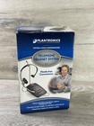 Plantronics S11 Black gray Telephone Headset System Used