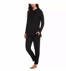 Max And Mia Ladies  Lounge Set Super Soft Knit Fabric Black Size Large