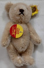Vtg Steiff Mini Teddy Bear Plush W  Button In Ear   Original Tag  4    Germany