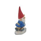 Vintage 1980 Gorham Ceramic Unieboek B v  Waving David Gnome Figurine With Ax