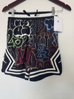 Jordan Dri-fit Boys Basketball Mesh Shorts Drawstring Black multicolor M