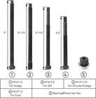 Hfs r  5pcs Long Reach Harmonic Balancer Installer Kit  4 Adapters   Nut Bearing