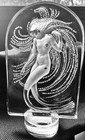 Lalique Figurine Mermaid Frosted Crystal Figure Water Nymph Naiade Paperweight