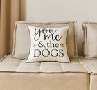 Embroidered Throw Pillow Cover square 18 Inches Decorative Canvas Pillow Cove   