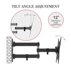 Leadzm Full Motion Tv Wall Mount Swivel Tilt 26 27 32 36 37 39 40 42 50 55 Inch
