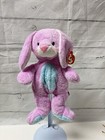 Ty Tylux Pluffies Bunny Rabbit Twitchy Baby Plush Lovey Purple Blue 2003 Ear Tag