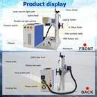 Jpt 100w Mopa M7 Fiber Laser Marking Metal Engraving Machine Color Mark Rotary