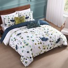 Bebejan Abstract Vines 100  Cotton Sateen 5 Piece Reversible Comforter Set