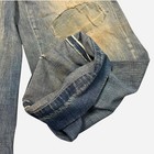 Vintage 1930s Selvedge Denim Chino Style Work Pants Jeans Button Fly 28x33