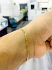 Newborn Baby Childrens Boys Girls Gold F Bracelet Figaro Pulsera Manilla De Bebe